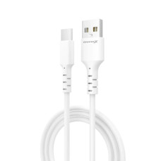 Дата кабель USB 2.0 AM to USB-C 1.0m 3A white Grand-X (PC-05W)