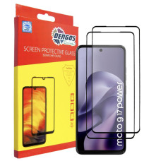 Скло захисне Dengos Motorola G17 / G17 Power Black 2 pcs (DG-TG2P-101)