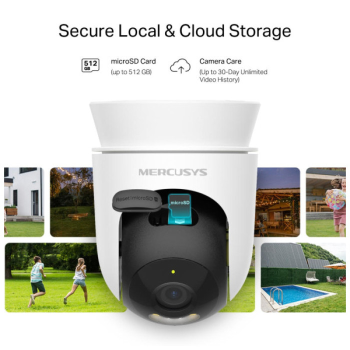 Камера відеоспостереження Mercusys IP-Камера MERCUSYS MC500 FHD N300 microSD motion detection, зовнішня (MC-500)