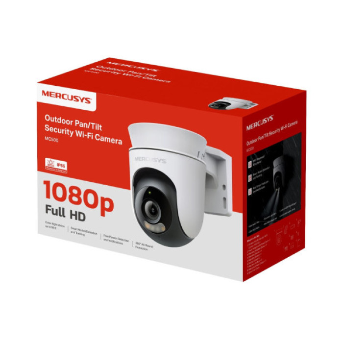 Камера відеоспостереження Mercusys IP-Камера MERCUSYS MC500 FHD N300 microSD motion detection, зовнішня (MC-500)