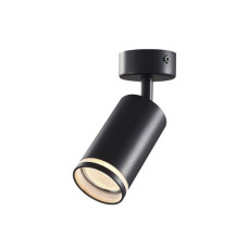 Світильник точковий Videx під лампу GU10 SPF05B накладний поворотний чорний (VL-SPF05B-B)