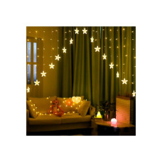 Гірлянда Chomik Штора зірки 136 LED теплий білий, 3 м, від мережі (5900779880030)