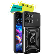 Чохол до мобільного телефона BeCover Military Motorola Moto G75 Black (713060)