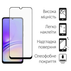 Скло захисне Dengos Samsung Galaxy A05 (black) (TGFG-330)