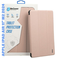 Чохол до планшета BeCover Tri Fold Soft TPU Silicone Apple iPad Air 11" M2/M3 (2024/2025) Pink (711410)