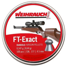 Пульки Weihrauch F&T Exact 4,5 мм 0,547 г 500 шт (AM20006)