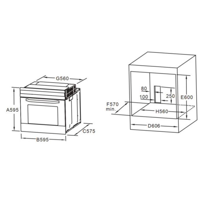 Духова шафа Interline KTN 680 ECH XA