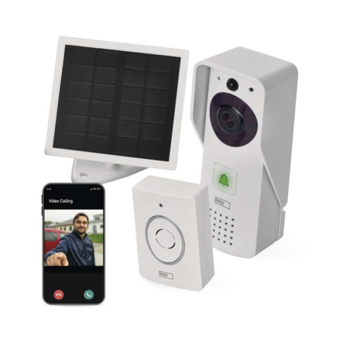 Відеодомофон EMOS GoSmar Wi-Fi video solar panel (H4030)