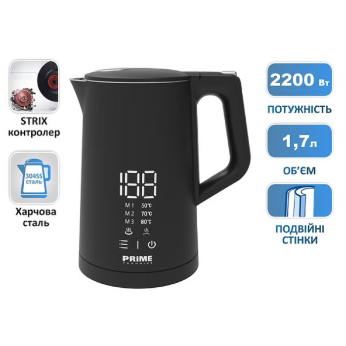 Електрочайник PRIME Technics PKD 1788 BS