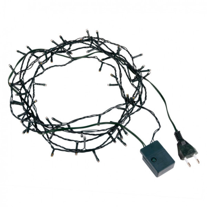 Гірлянда YES! Fun Нитка 70 LED Жовта 4.9 м 8 режимів Мерехтіння (974852)