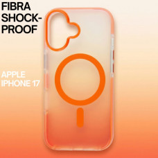 Чохол до мобільного телефона BeCover FIBRA Shock-Proof MagSafe Apple iPhone 17 Orange (715446)
