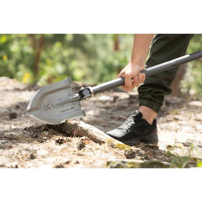 Тактична лопата 2E Ranger Steel Gray розбірна, 22в1, з чохлом у комплекті (2E-TSMTSF1-STGR)