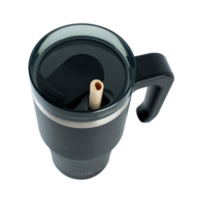 Термокружка Kite з ручкою 600 мл чорна (K24-1207-1)