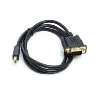 Кабель мультимедійний miniDisplayPort M to VGA M 1.0m black PowerPlant (CA911998)