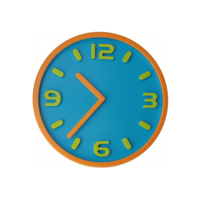 Настінний годинник Optima Magic пластиковий, блакитний (O52099)