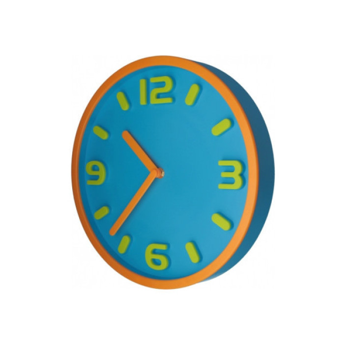 Настінний годинник Optima Magic пластиковий, блакитний (O52099)