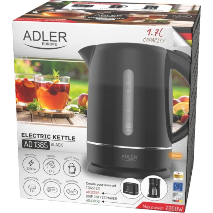 Електрочайник Adler AD 1385 black