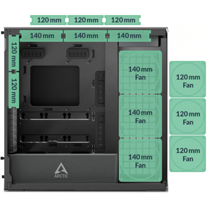 Корпус Arctic XTENDERVG B (ACPCC00016A)