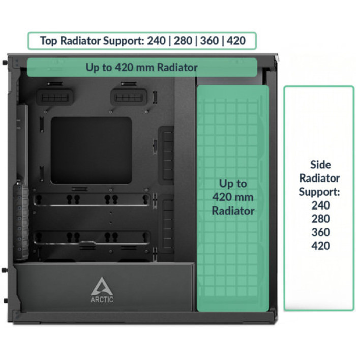 Корпус Arctic XTENDERVG B (ACPCC00016A)