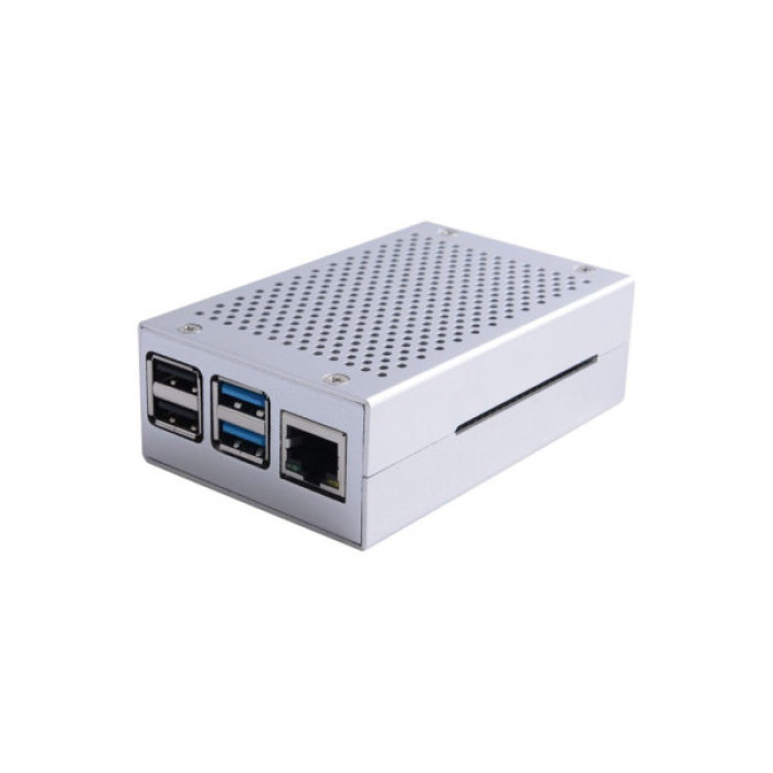Корпус для Мікро ПК Pi HUT for Raspberry Pi 4 Alu (102500)
