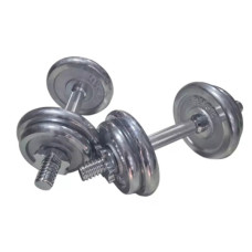 Гантель HSF з хромованим покриттям MD2503 - 2шт по 10 кг (пара) (К00024983)