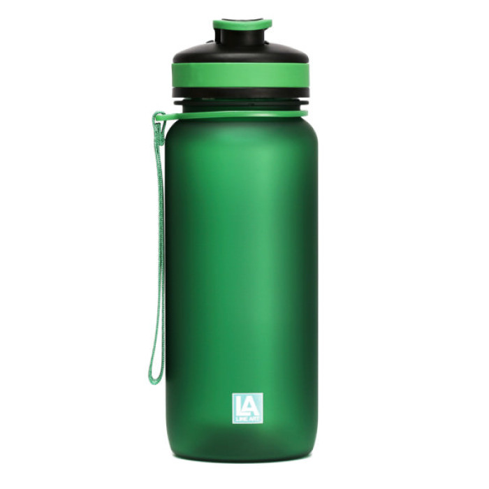 Пляшка для води Line Art Flores 650 мл зелений (60014218LA-04)