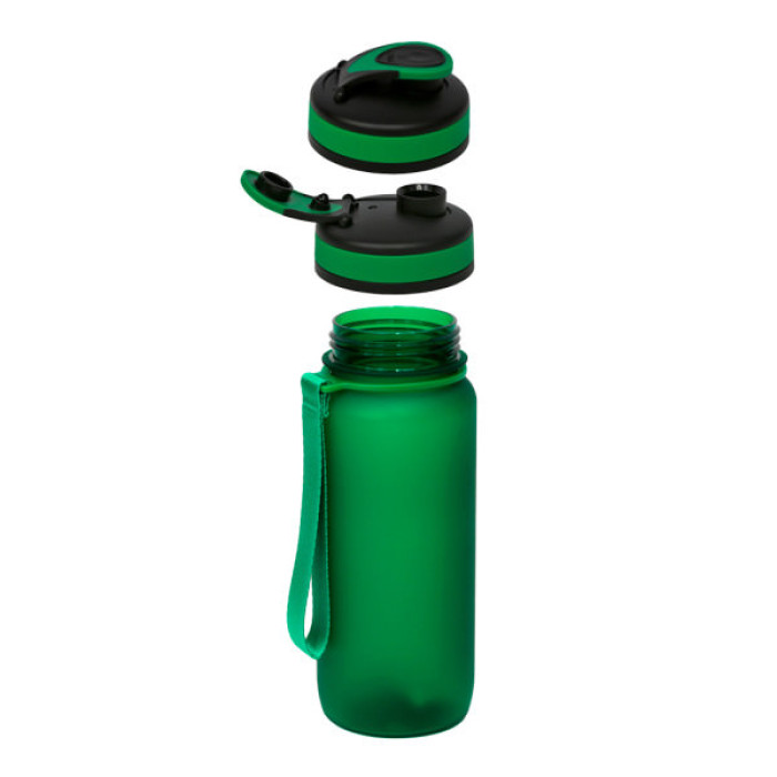 Пляшка для води Line Art Flores 650 мл зелений (60014218LA-04)