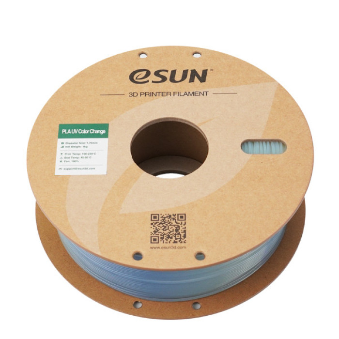 Пластик для 3D-принтера eSUN PLA UV 1,75mm 1kg Blue (PLA-UV CC175UV-U1P1)