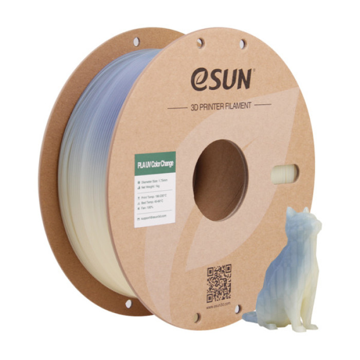 Пластик для 3D-принтера eSUN PLA UV 1,75mm 1kg Blue (PLA-UV CC175UV-U1P1)