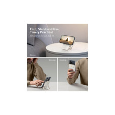 Батарея універсальна Choetech Magnetic Wireless 10000mAh 20W, PD, Qi-15W, USB-C In/Out, buid-in cabel, White (B735-CCWH)