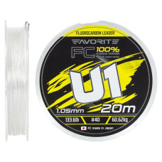 Флюорокарбон Favorite U1 FC 20m 40/1.05mm 133.6lb/60.62kg (1693.12.06)