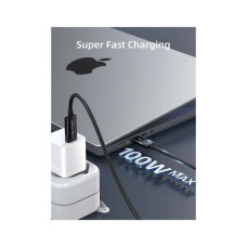 Дата кабель USB-C to USB-C 1.0m Thunderbolt 4 100W (20V/5A) 8K60Hz Cabletime (CA915422)