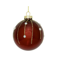 Ялинкова іграшка House Of Seasons Скляні кульки 3 шт D7 см Рожеві (8718861801606)