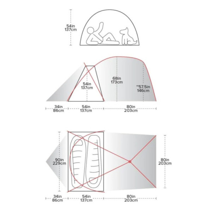 Намет Big Agnes Wyoming Trail 2 olive (021.0168)
