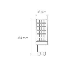 Лампочка Eurolamp LED G9 6W 600Lm 4000K (LED-G9-0640(220))