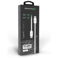 Дата кабель USB-C to USB-C 1.0m Grand-X (CC-07)
