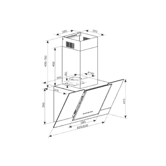 Витяжка кухонна Kaiser AT 6438 FW Eco