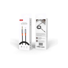 Кабель мультимедійний 3.5mm M to 3.5mm F 1.0m black XO (NB-R269A.black)