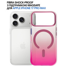 Чохол до мобільного телефона BeCover FIBRA Shock-Proof MagSafe Apple iPhone 17 Pro Max Pink (715474)