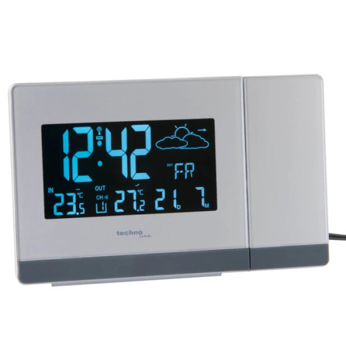 Настільний годинник Technoline WT549 проекційний White (DAS301195)