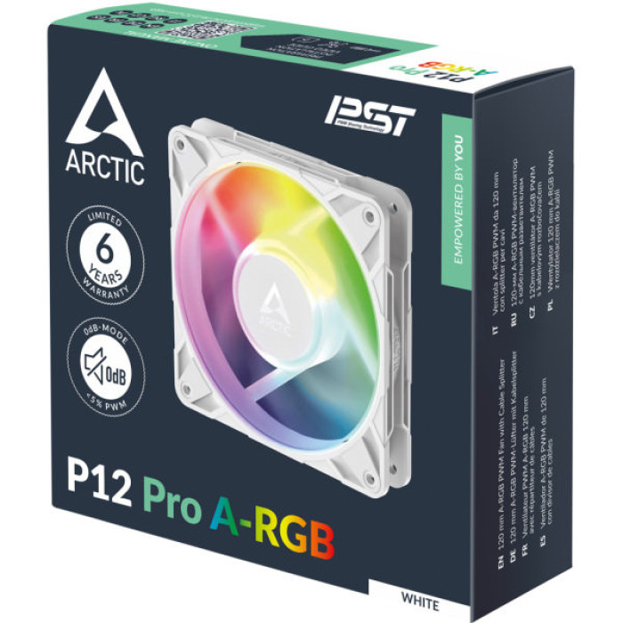 Кулер до корпусу Arctic P12 PRO A-RGB WHT (ACFAN00311A)