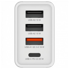 Зарядний пристрій Verbatim USB 30W PD3.0 4-ports white (49701)
