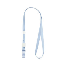 Шнурок для бейджа Axent з силіконовим кліпом, світло блакитний (4551-03-A)