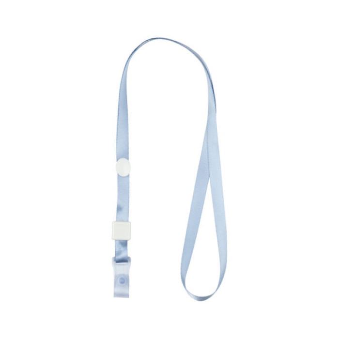 Шнурок для бейджа Axent з силіконовим кліпом, світло блакитний (4551-03-A)