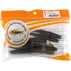 Силікон рибальський FishUP Vipo 4.3" 019 - Motor Oil/Red (7шт/уп) (1864.14.01)