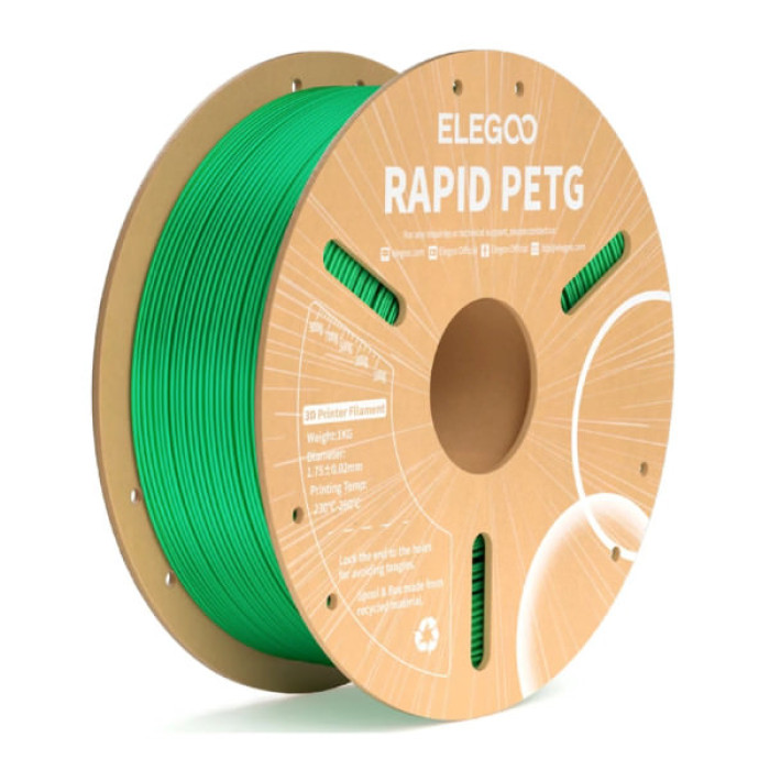 Пластик для 3D-принтера ELEGOO Rapid PETG 1кг, 1.75мм, green (50.203.0220)