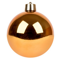 Ялинкова іграшка Novogod`ko куля пластик, 20 cм, бронзова, глянець (974071)