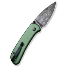 Ніж Civivi Qubit, Green Aluminum, Damascus (C22030E-DS1)