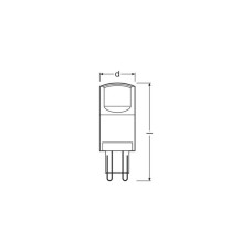 Лампочка Osram LEDPIN40 3,8W/840 230V CL G9 FS1 (4058075432420)