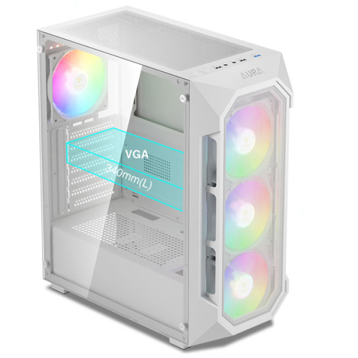Корпус Gamdias AURA GC1 ELITE WH ARGB (4711514500608)